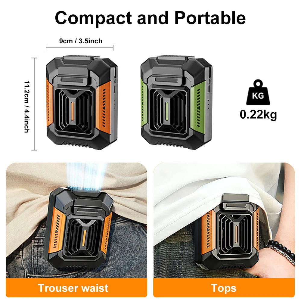 Waist Clip Fan Power Bank