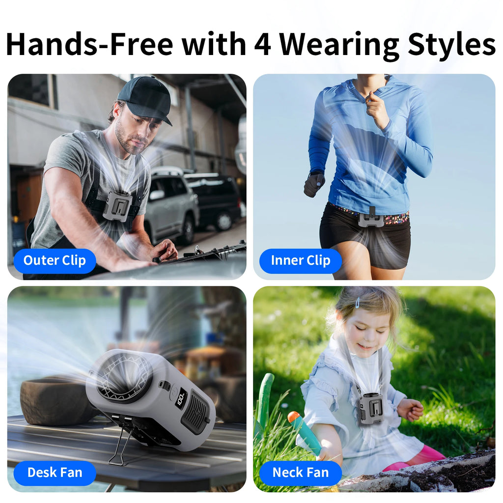Socool Portable Waist Fan Power Bank